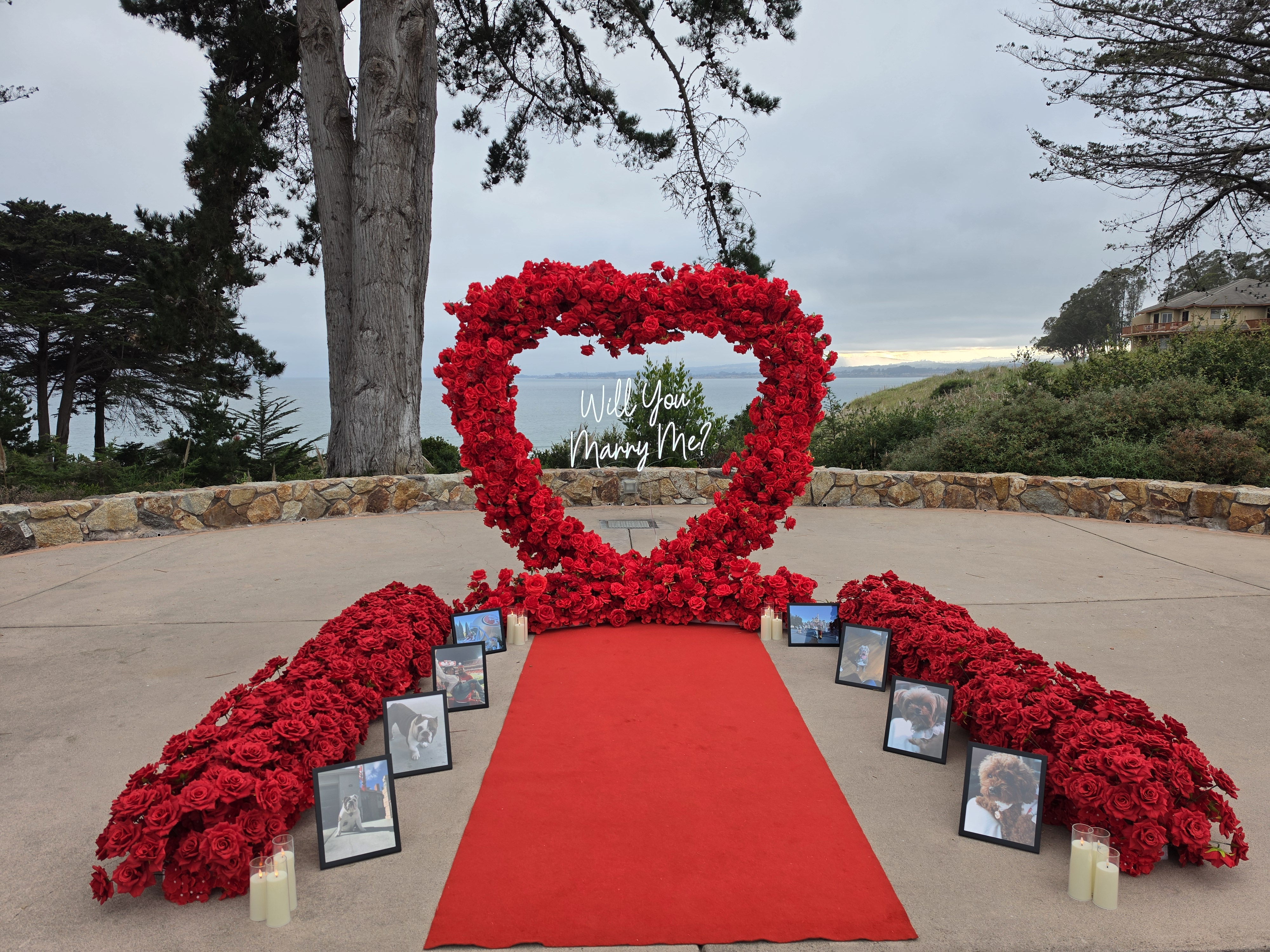 The Ever After Package with Red Arch and Photo Walkway at Seascape Beach Resort